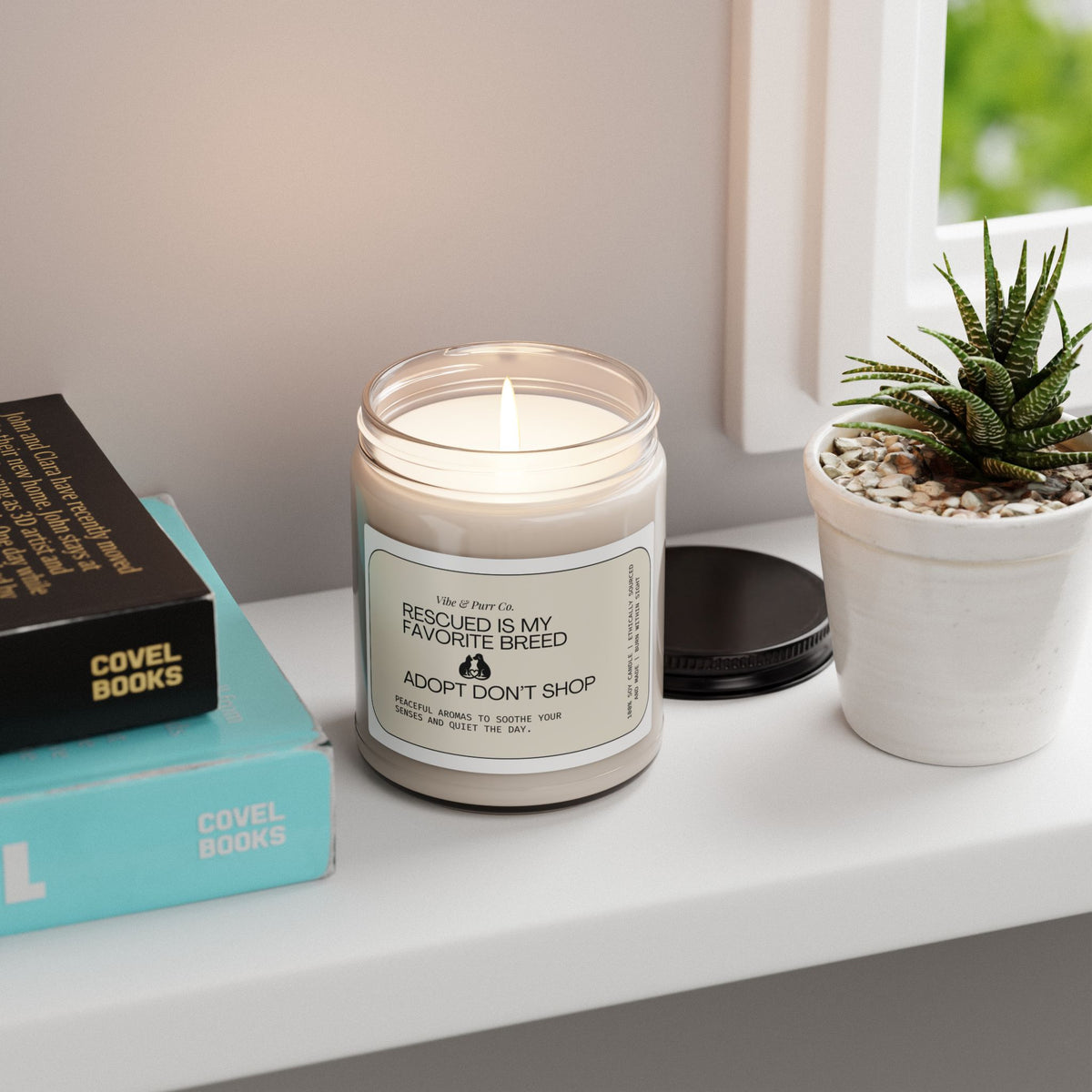 Adopt Don’t Shop Soy Candle — 9oz Scented Candle for Animal Rescue Support