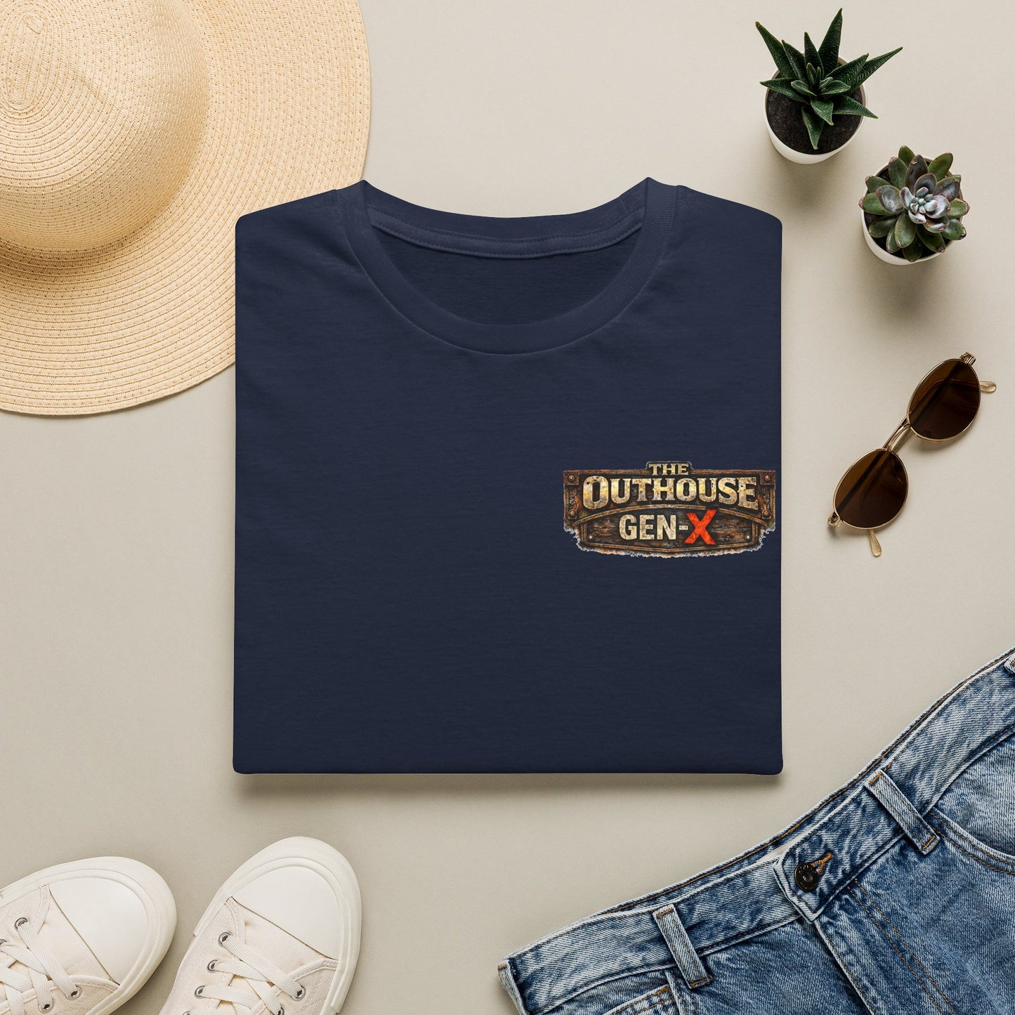 Outhouse Salute T-Shirt β Rustic Hand Gesture Graphic Tee