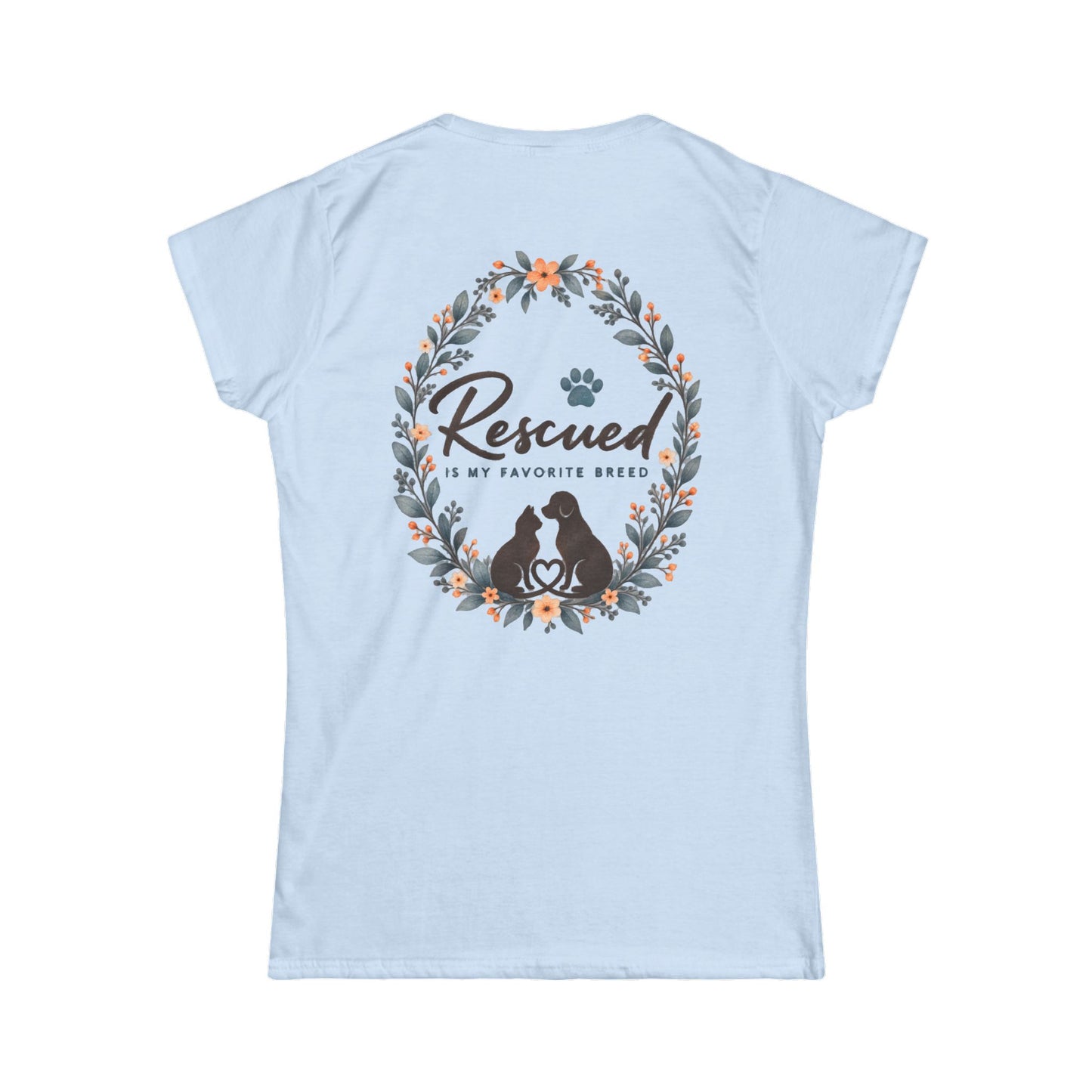 Rescued Is My Favorite Breed Women's Tee