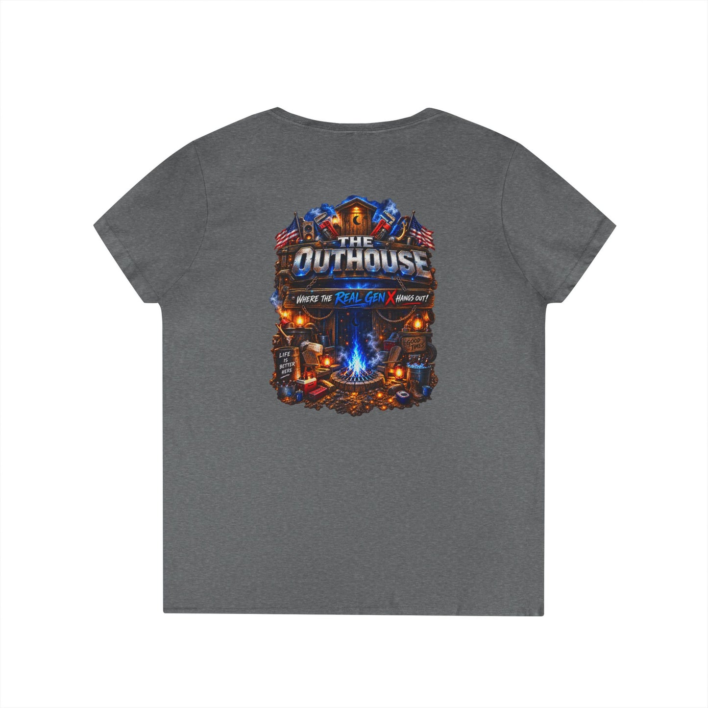 Ladies’ OutHouse Gen X V-Neck — Plumbing God’s Pick