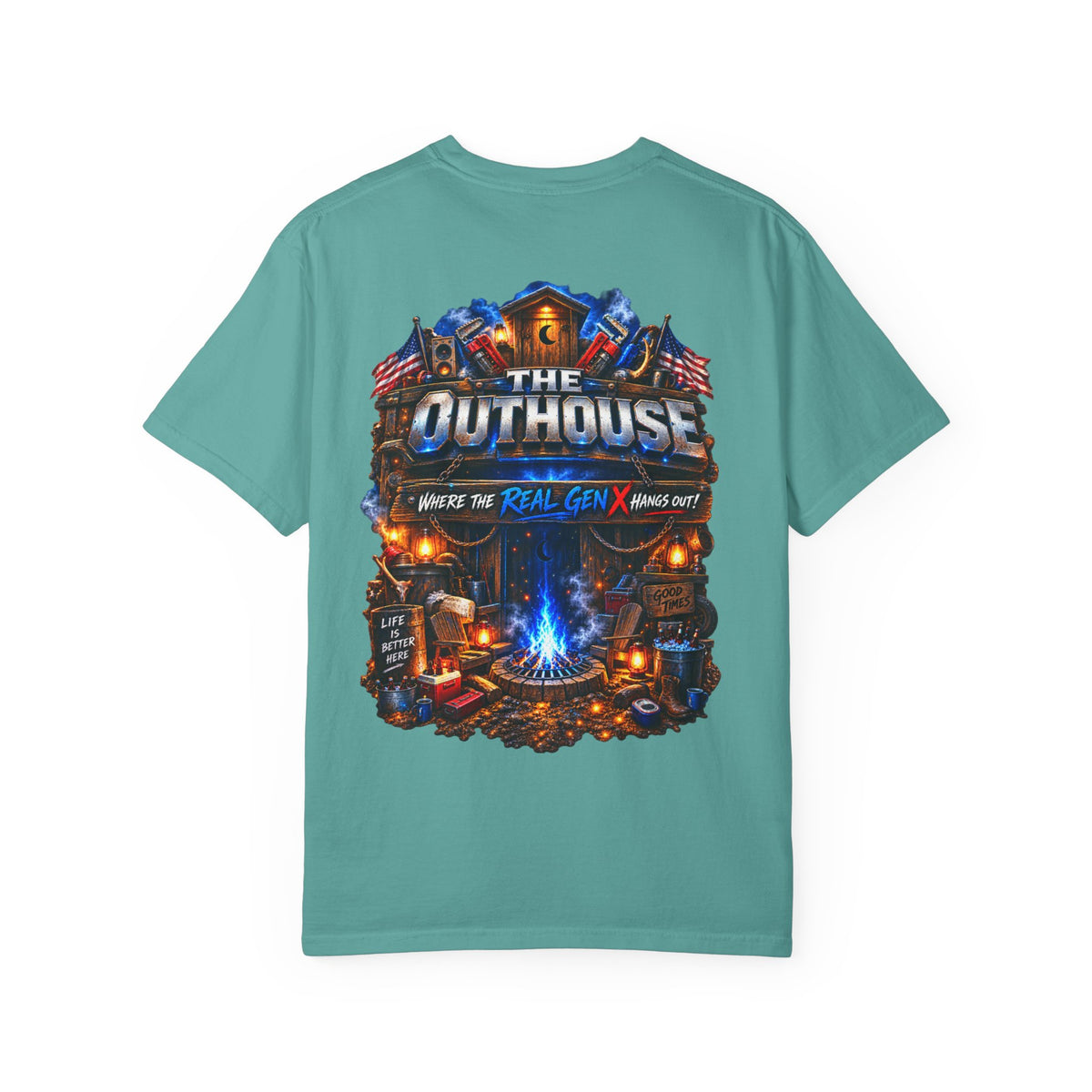 The Original OutHouse Gen X Tee — Plumbing God’s Pick
