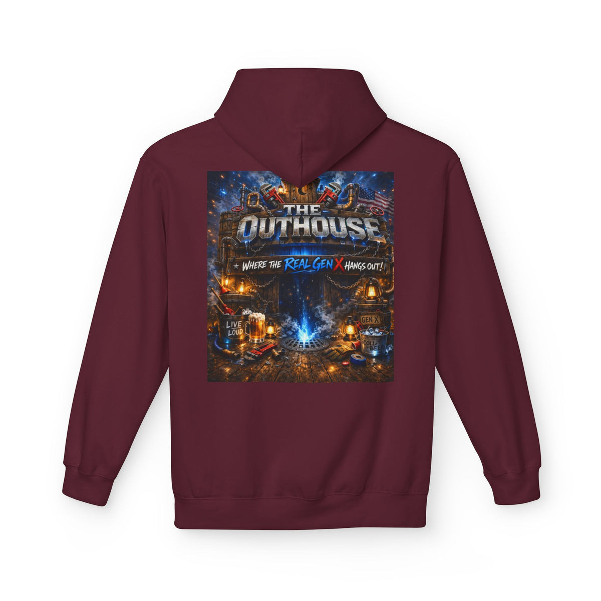 Hoodie — "The Outhouse" Fantasy Gaming Crew Pullover