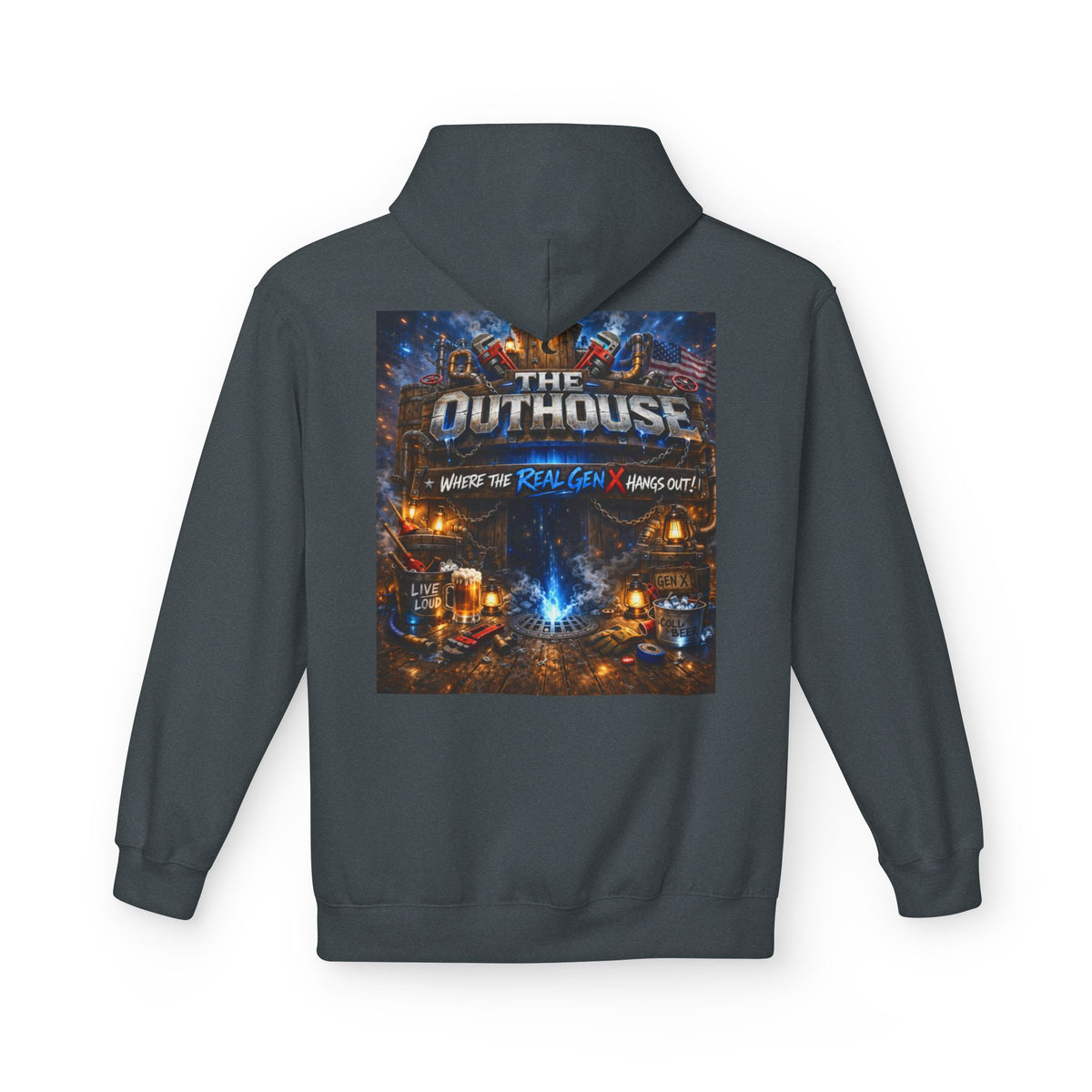 Hoodie — "The Outhouse" Fantasy Gaming Crew Pullover