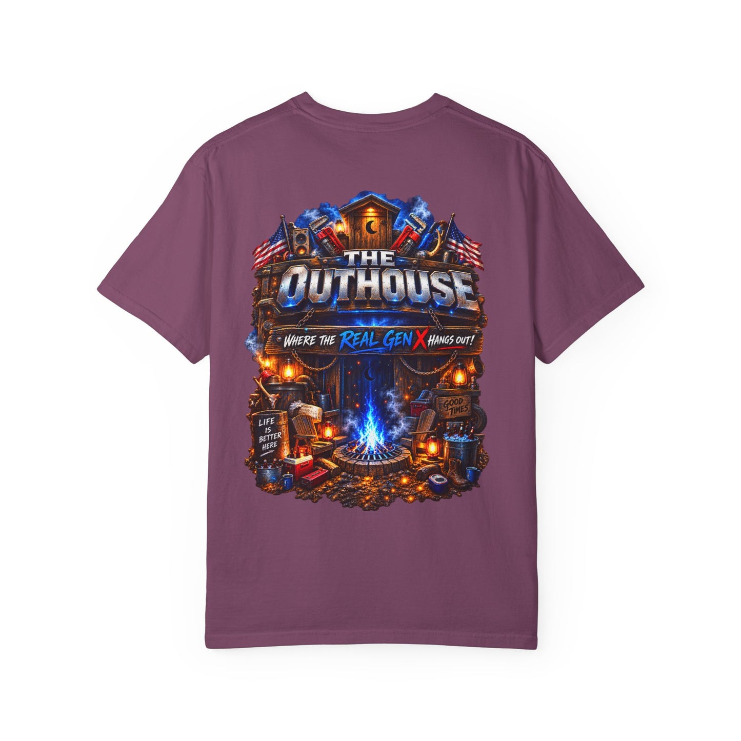 The Original OutHouse Gen X Tee — Plumbing God’s Pick