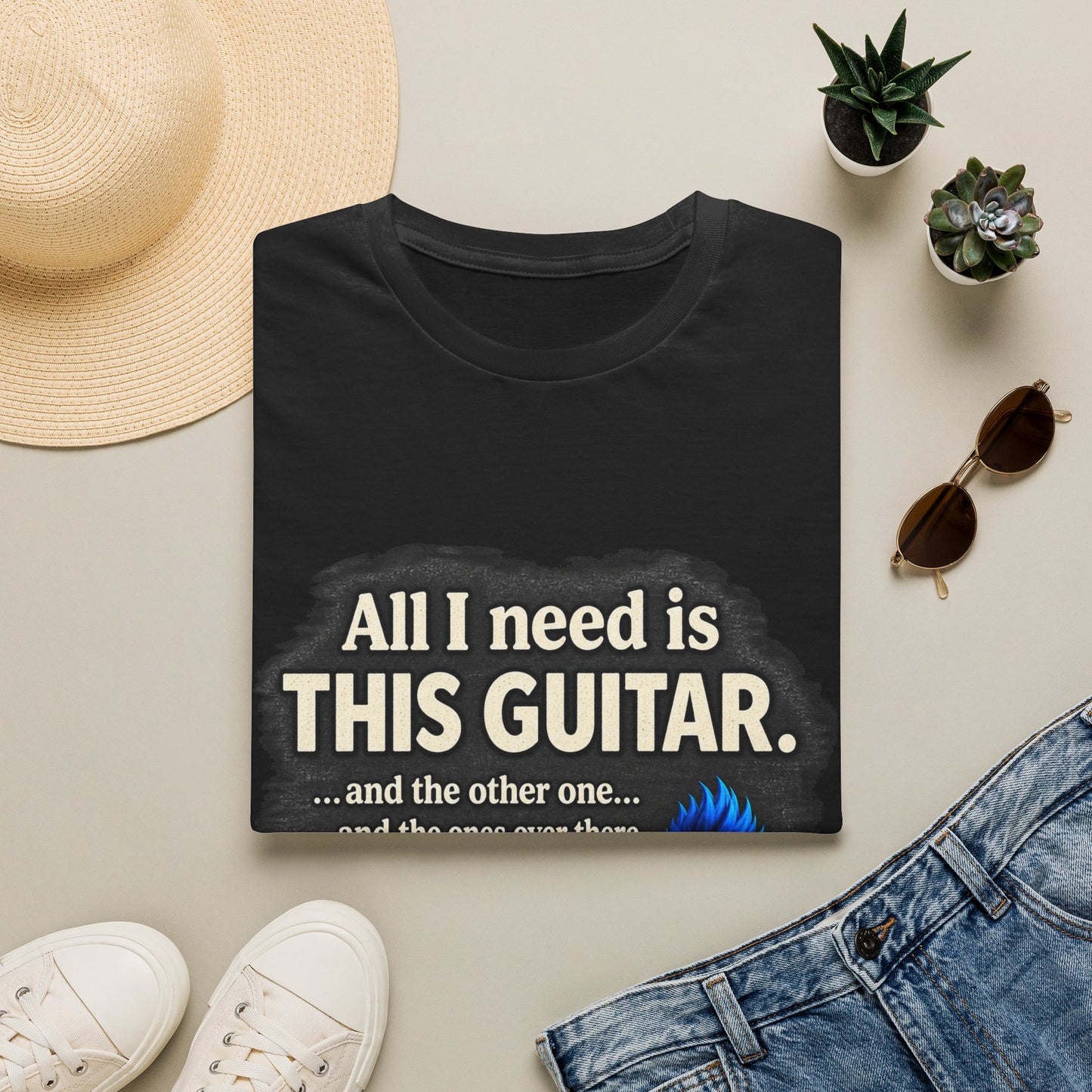 Guitar Lover T-Shirt — "All I Need Is This Guitar" Graphic Tee