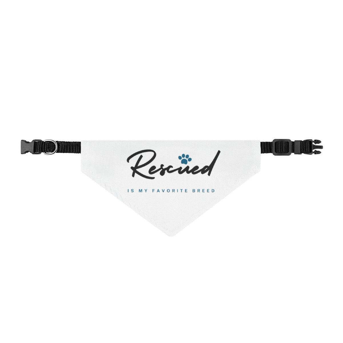Rescued Is My Favorite Breed Clip-On Pet Bandana