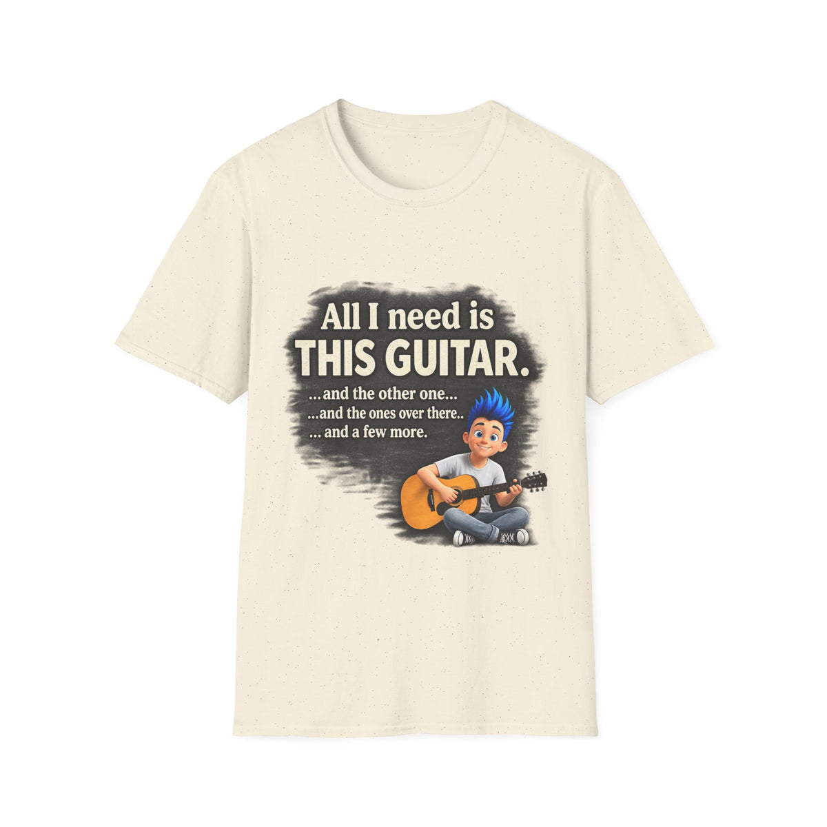 Guitar Lover T-Shirt — "All I Need Is This Guitar" Graphic Tee