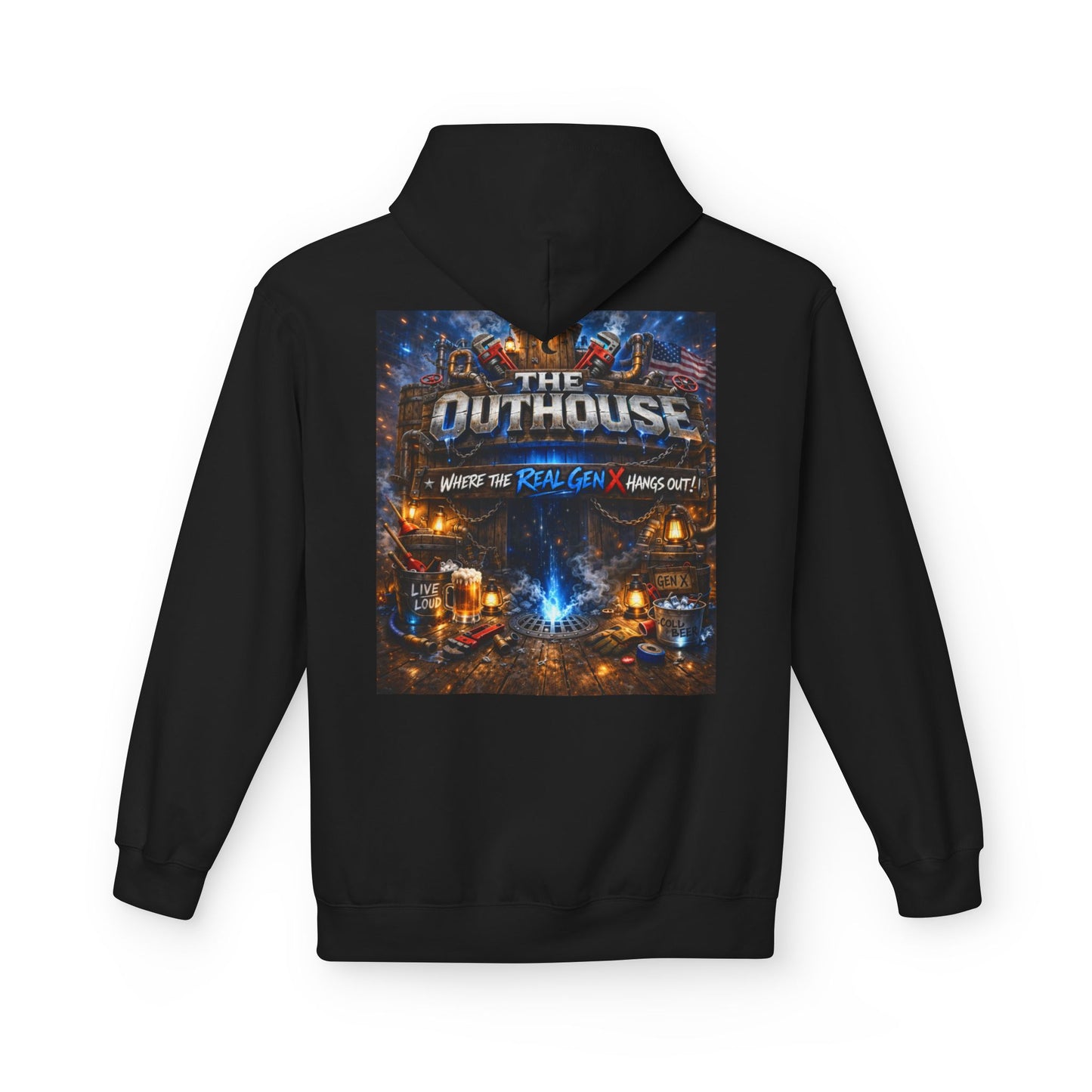 Hoodie — "The Outhouse" Fantasy Gaming Crew Pullover