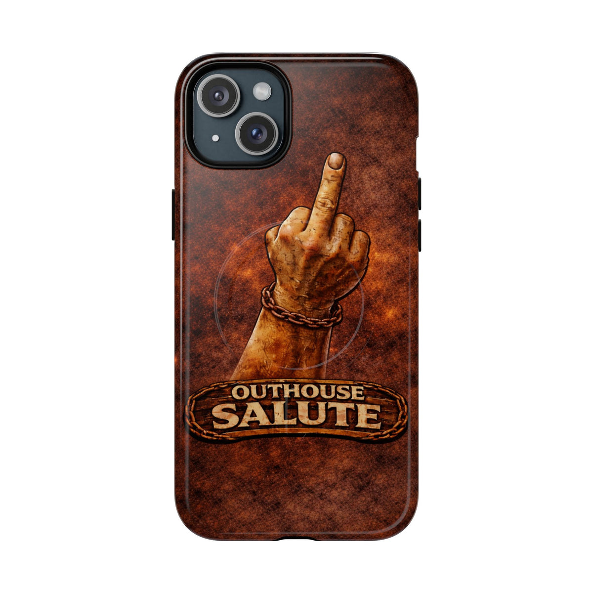 Outhouse Salute Matte Phone Case — Rugged, Weathered Protective Phone Case