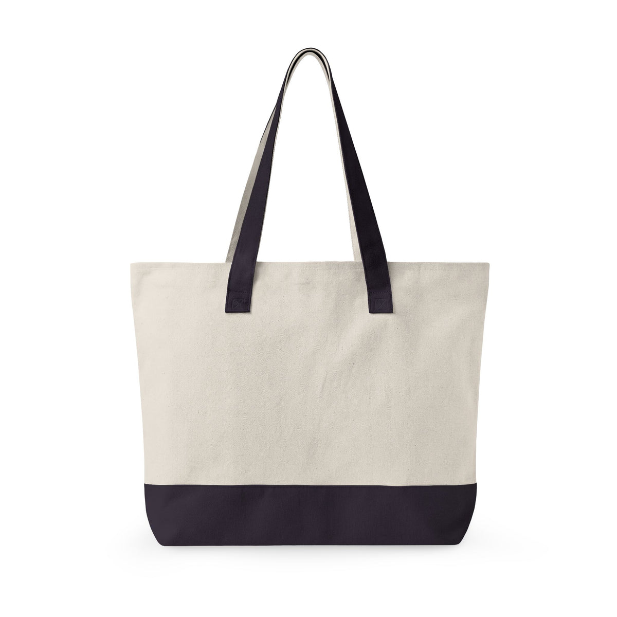 Canvas Tote Bag – "Rescued is My Favorite Breed" Zippered Reusable Shopper