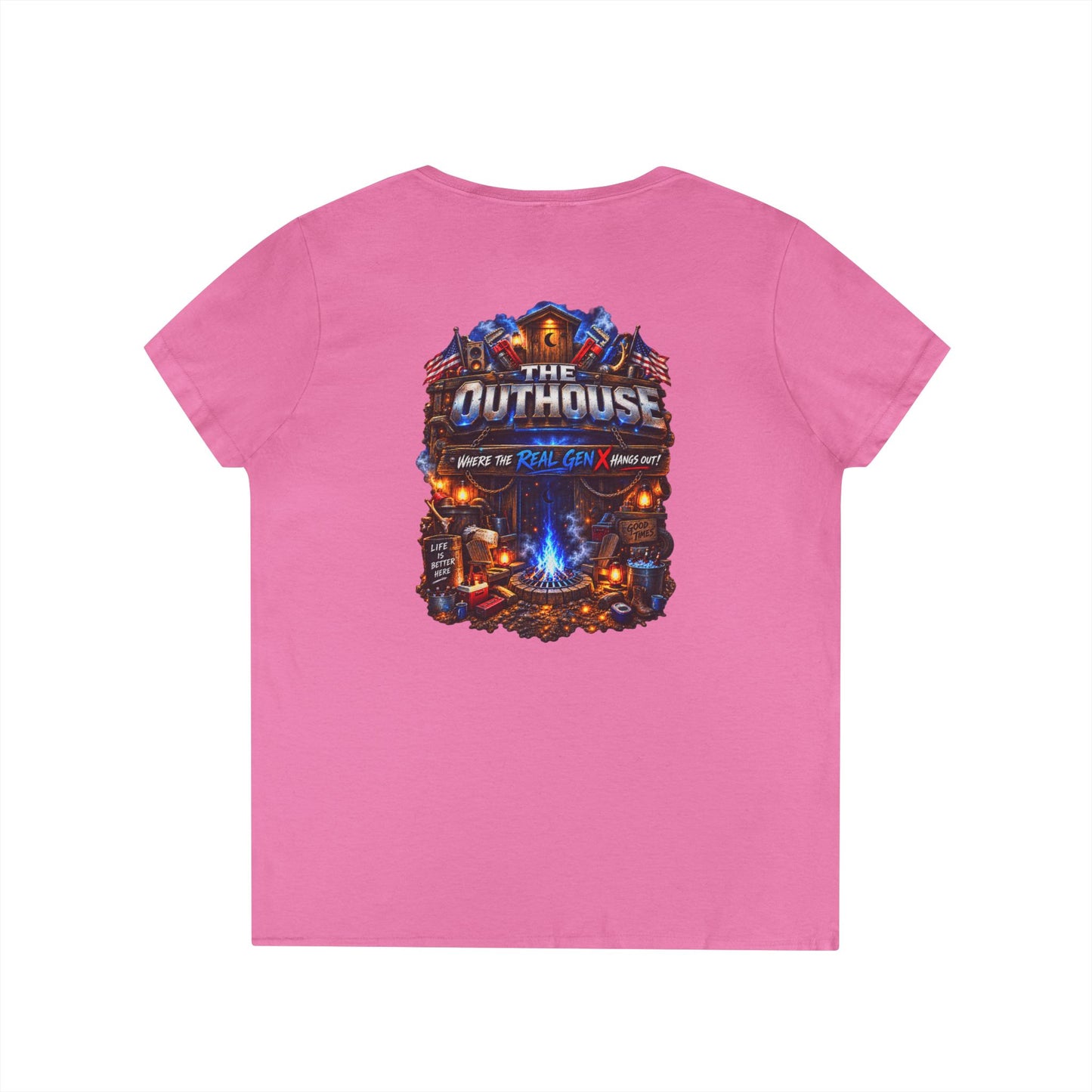 Ladies’ OutHouse Gen X V-Neck — Plumbing God’s Pick