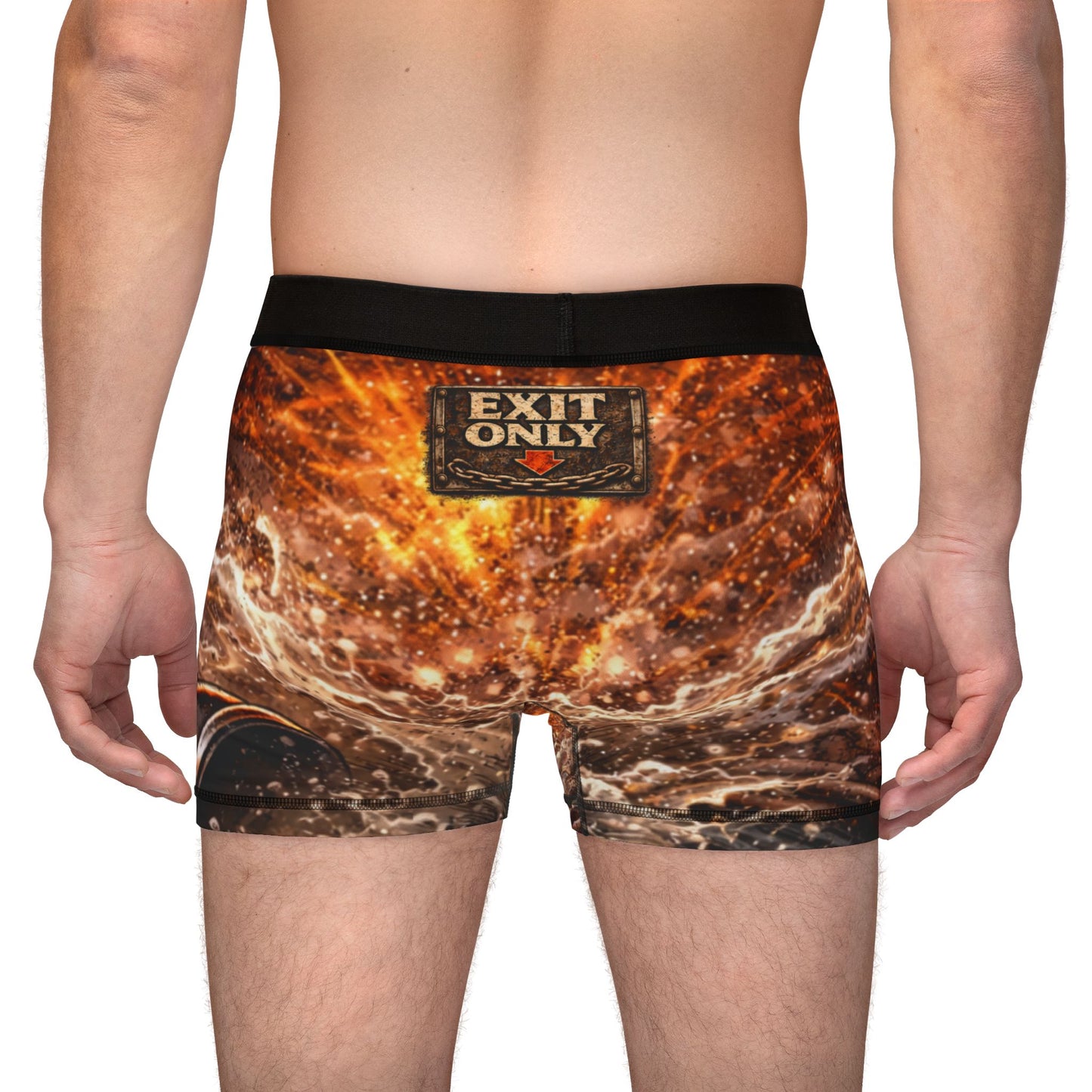 Plunge My Plunger Boxer Briefs – Funny Plumber Underwear with 'Exit Only' Design