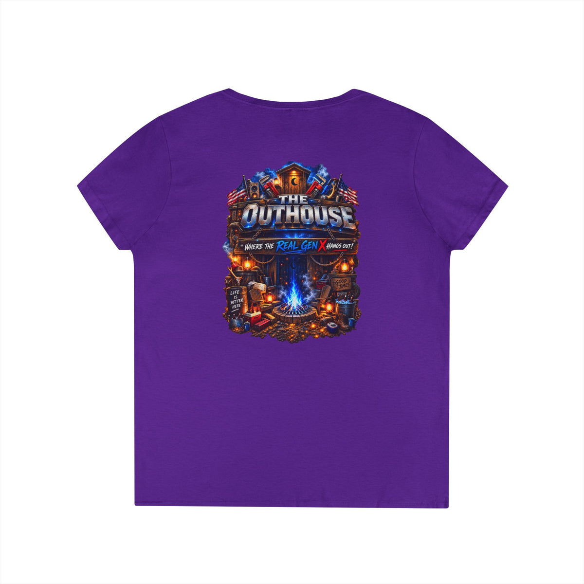 Ladies’ OutHouse Gen X V-Neck — Plumbing God’s Pick