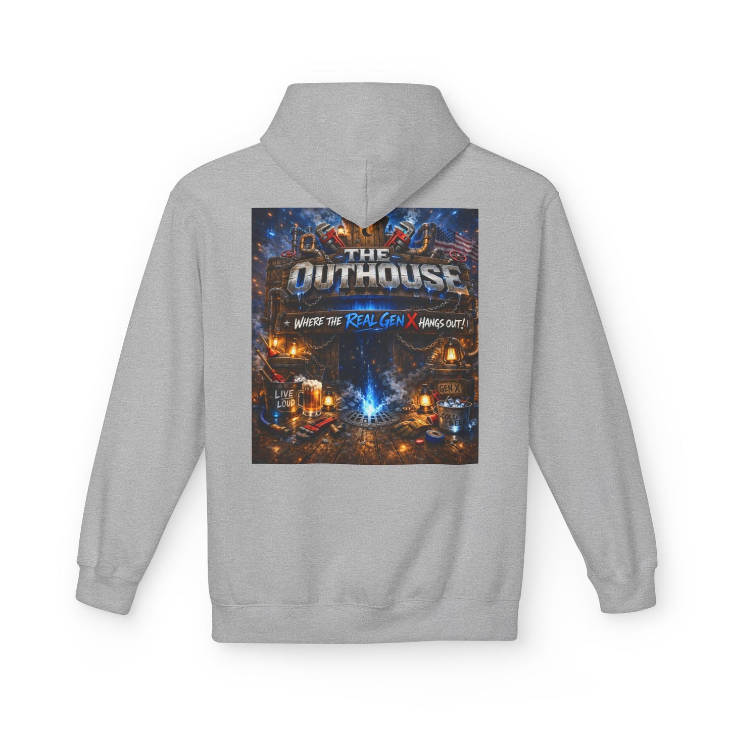 Hoodie — "The Outhouse" Fantasy Gaming Crew Pullover