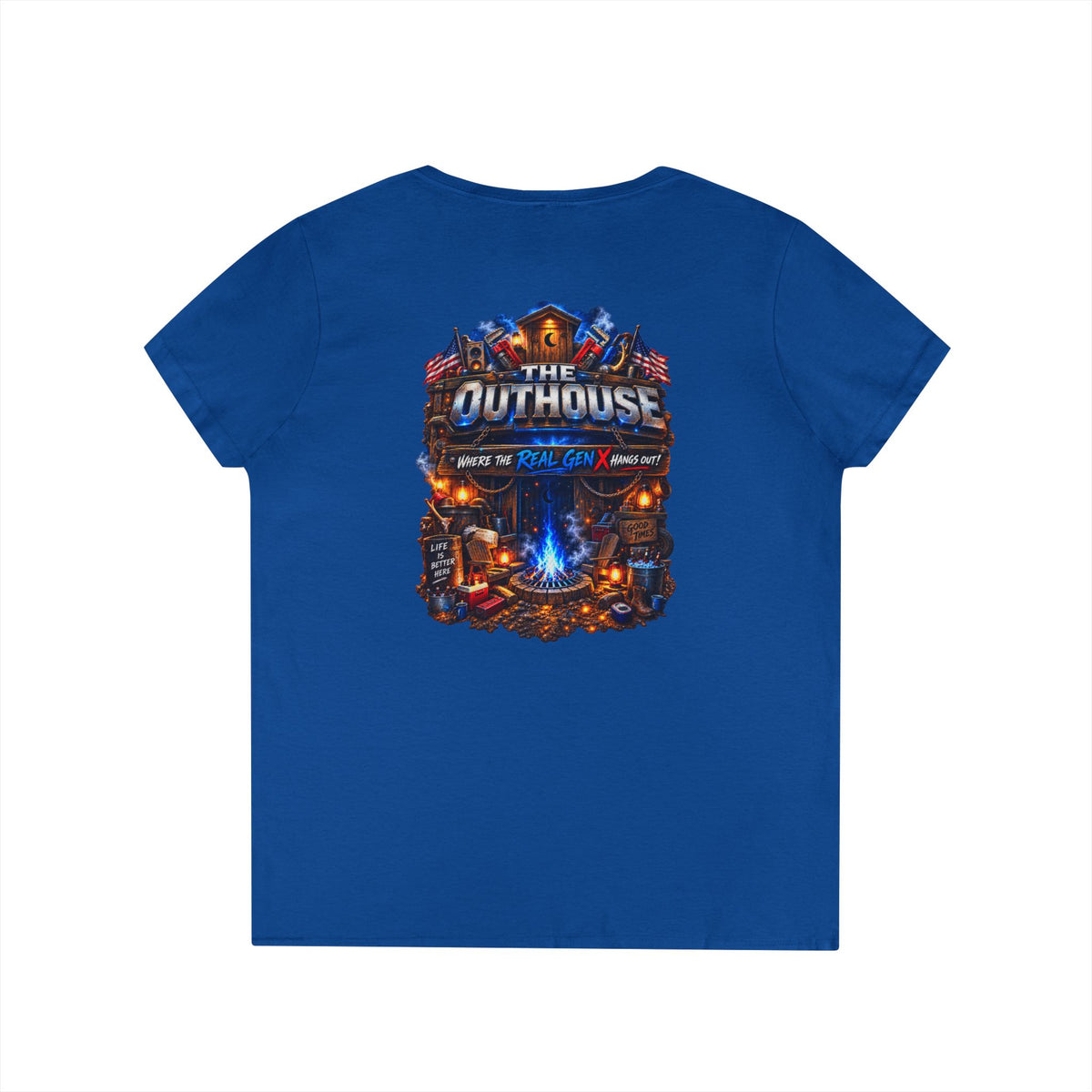 Ladies’ OutHouse Gen X V-Neck — Plumbing God’s Pick