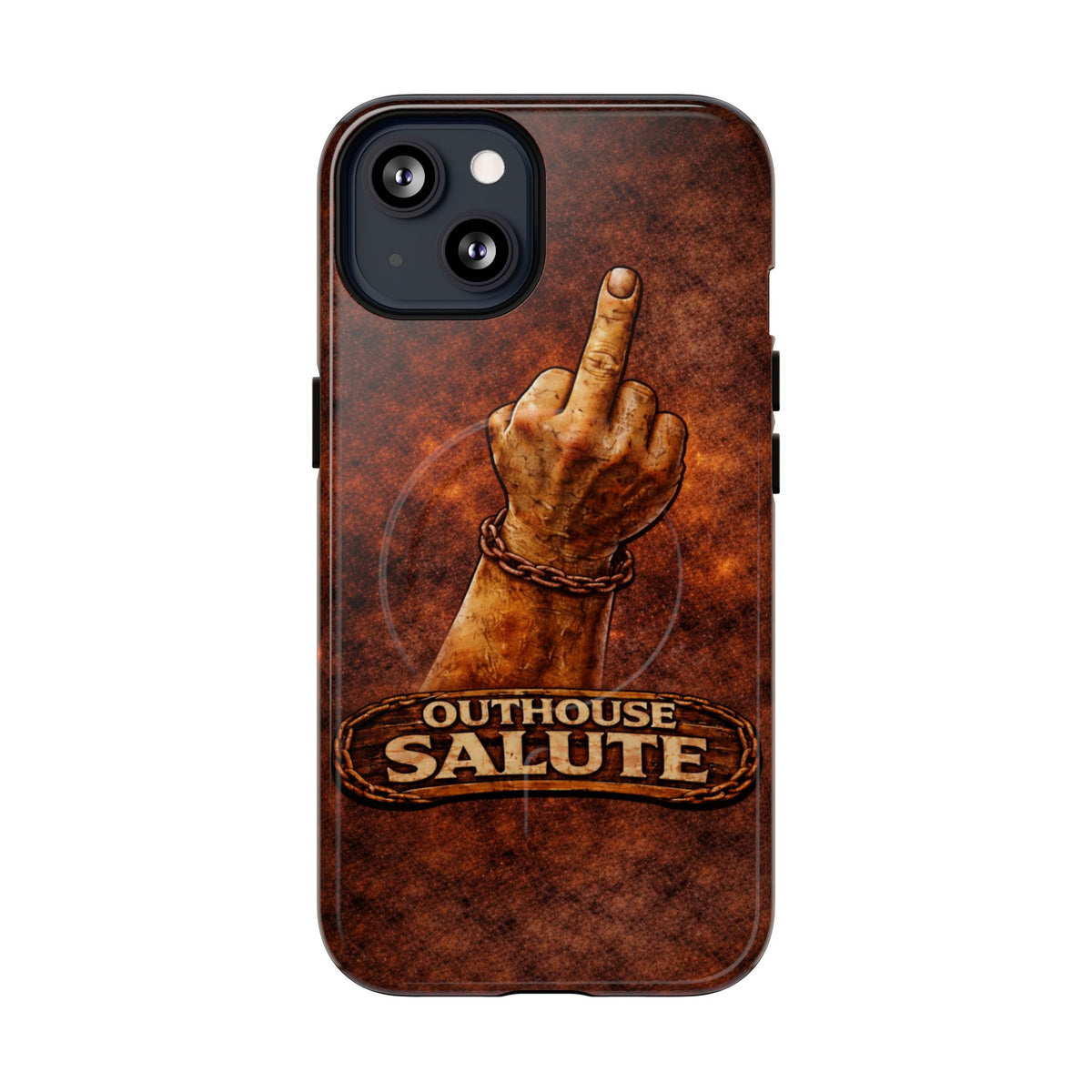 Outhouse Salute Matte Phone Case — Rugged, Weathered Protective Phone Case