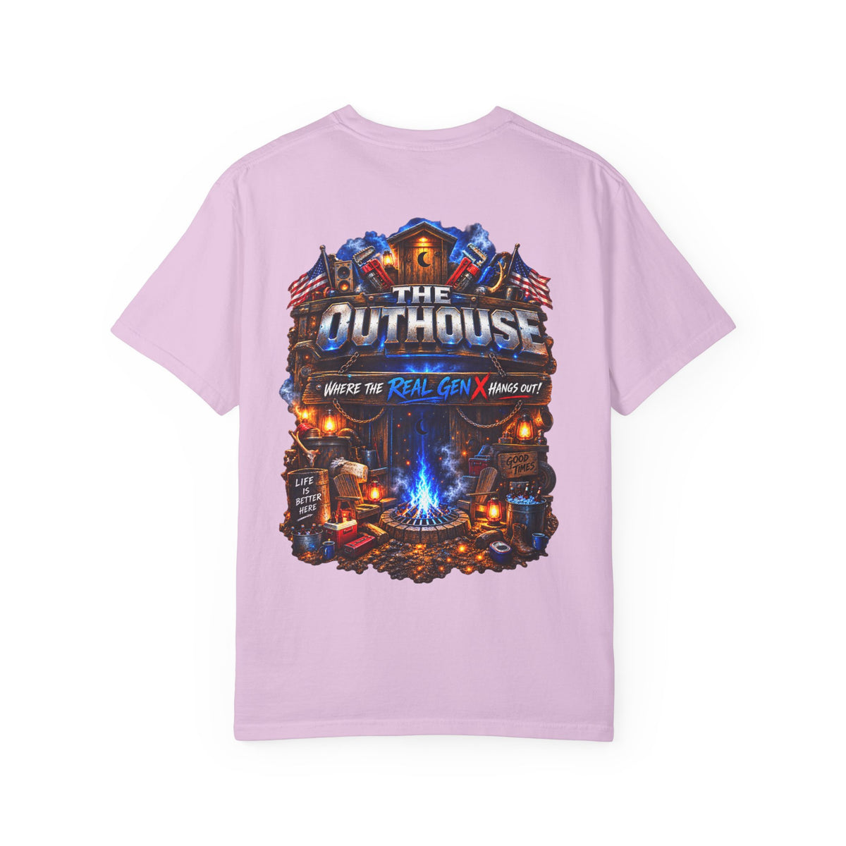The Original OutHouse Gen X Tee — Plumbing God’s Pick