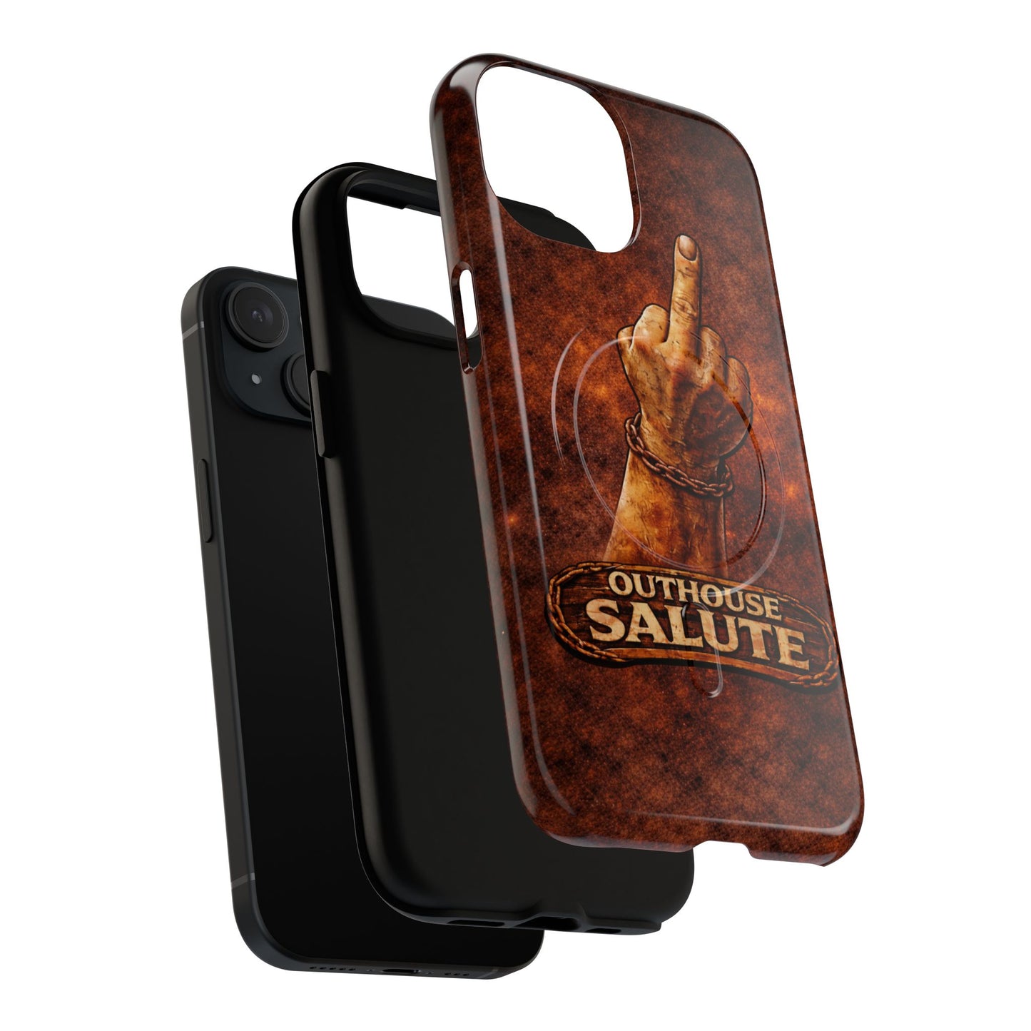 Outhouse Salute Matte Phone Case — Rugged, Weathered Protective Phone Case