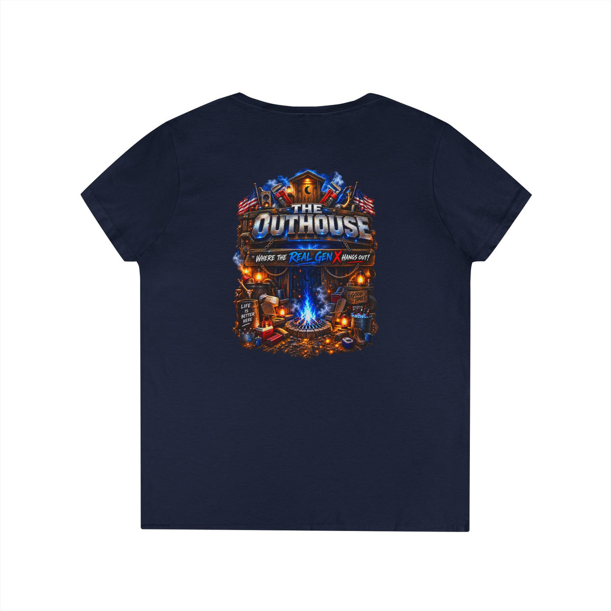 Ladies’ OutHouse Gen X V-Neck — Plumbing God’s Pick