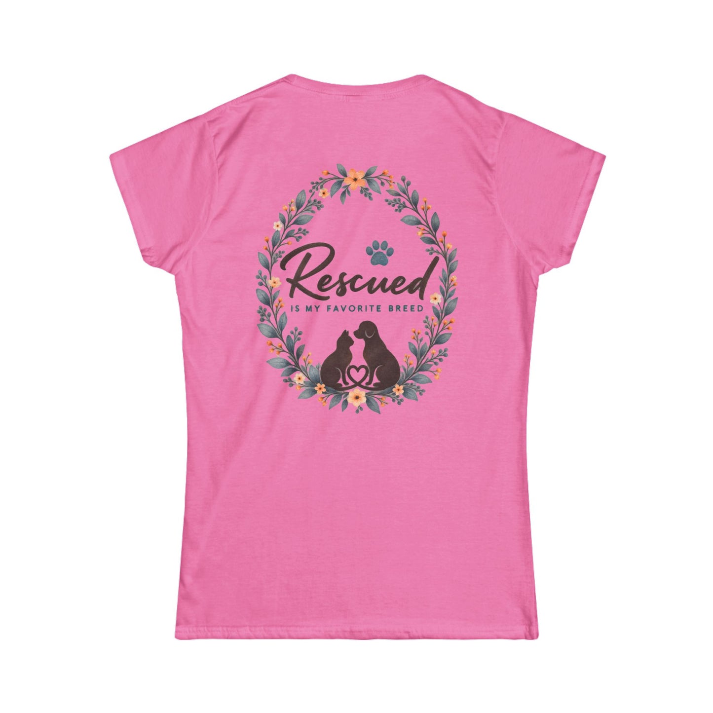 Rescued Is My Favorite Breed Women's Tee