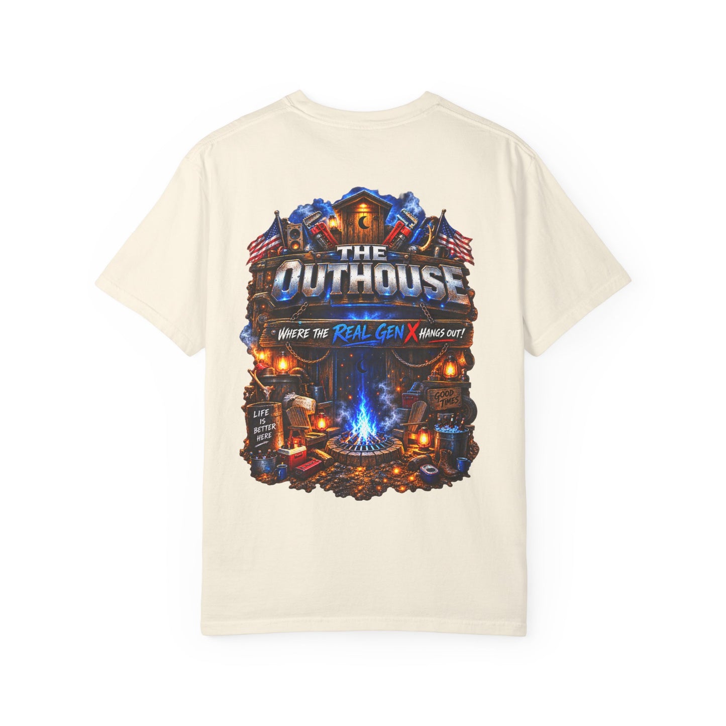 The Original OutHouse Gen X Tee — Plumbing God’s Pick
