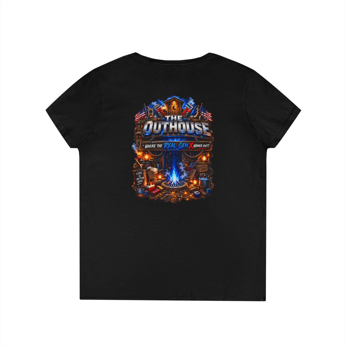Ladies’ OutHouse Gen X V-Neck — Plumbing God’s Pick