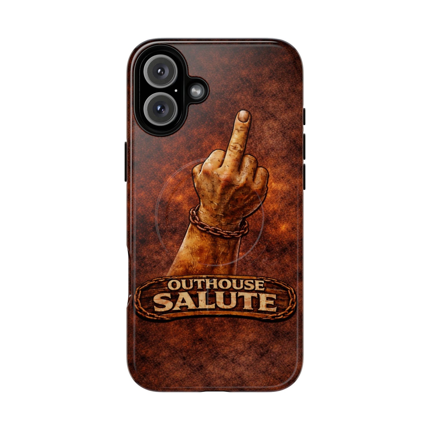 Outhouse Salute Matte Phone Case — Rugged, Weathered Protective Phone Case