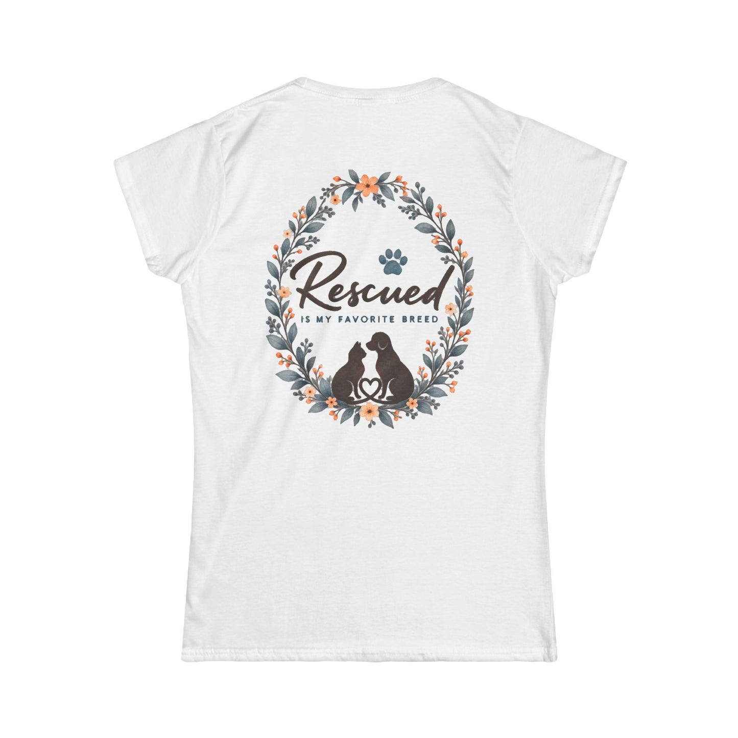 Rescued Is My Favorite Breed Women's Tee