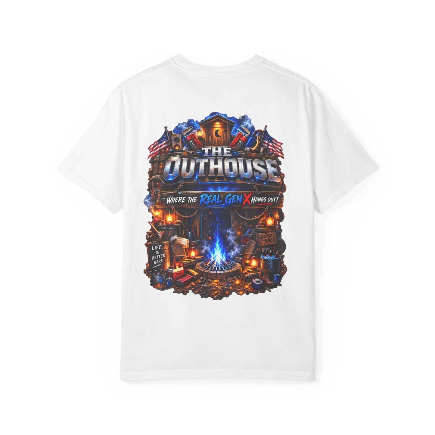 The Original OutHouse Gen X Tee — Plumbing God’s Pick