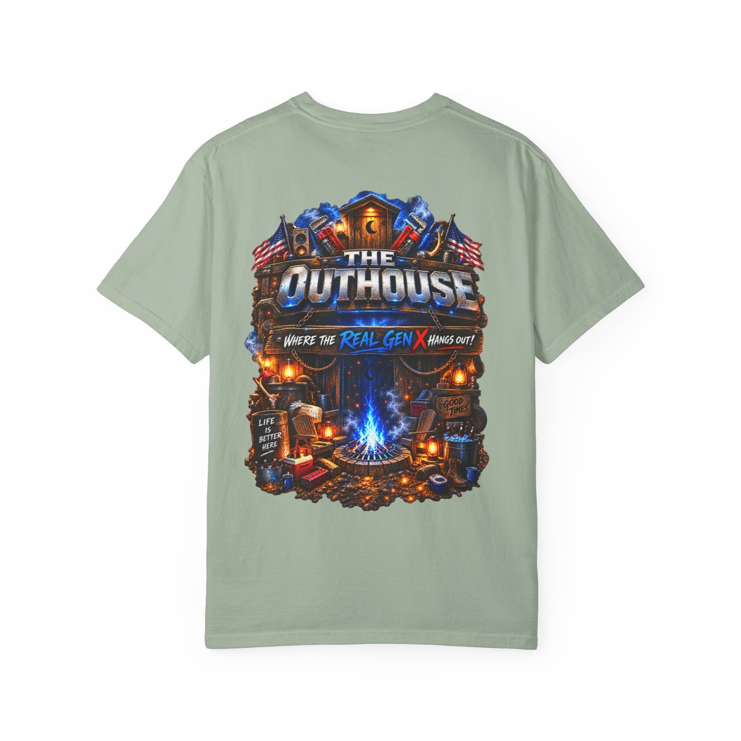 The Original OutHouse Gen X Tee — Plumbing God’s Pick