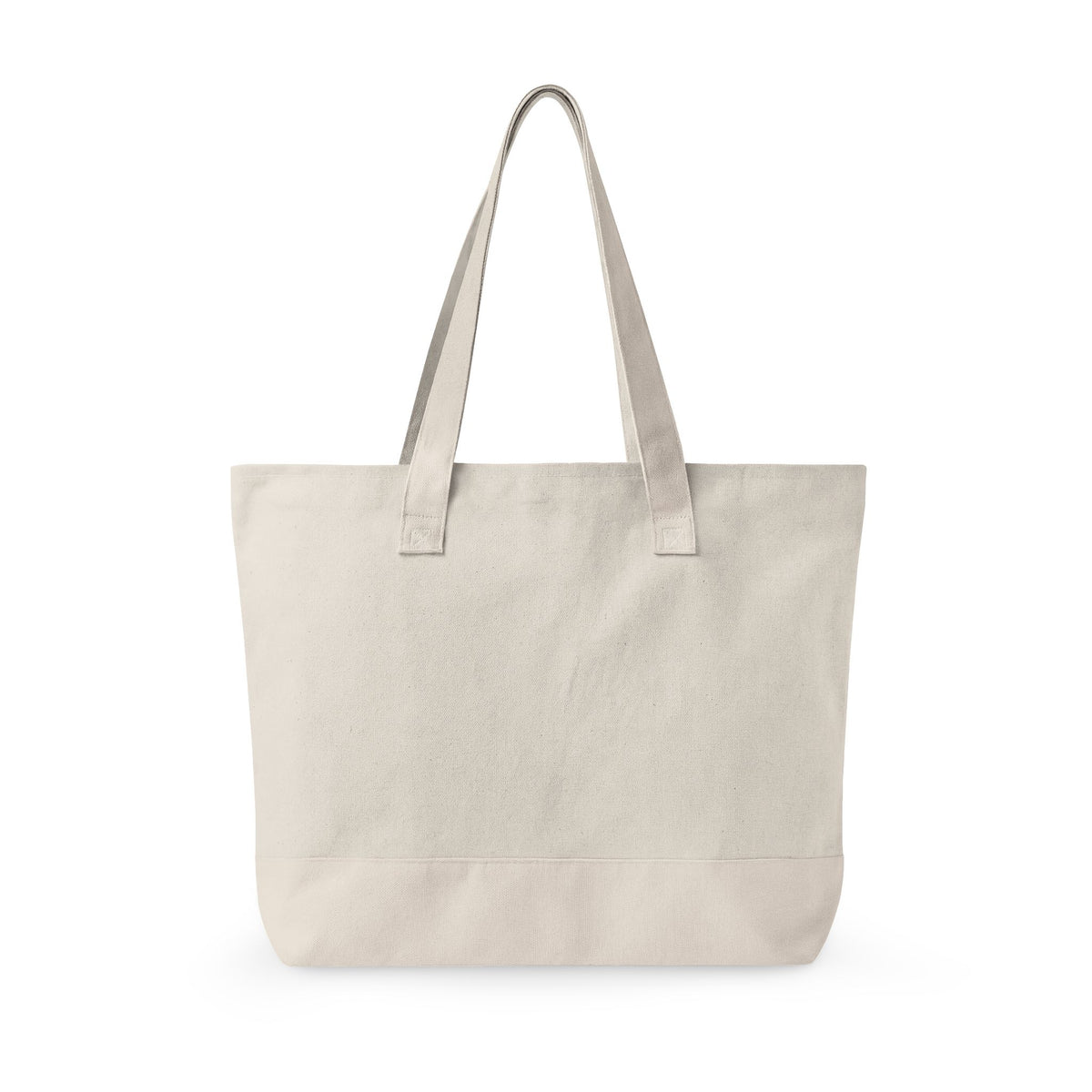 Canvas Tote Bag – "Rescued is My Favorite Breed" Zippered Reusable Shopper