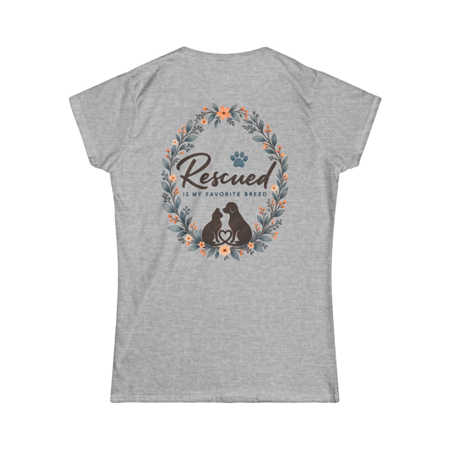 Rescued Is My Favorite Breed Women's Tee