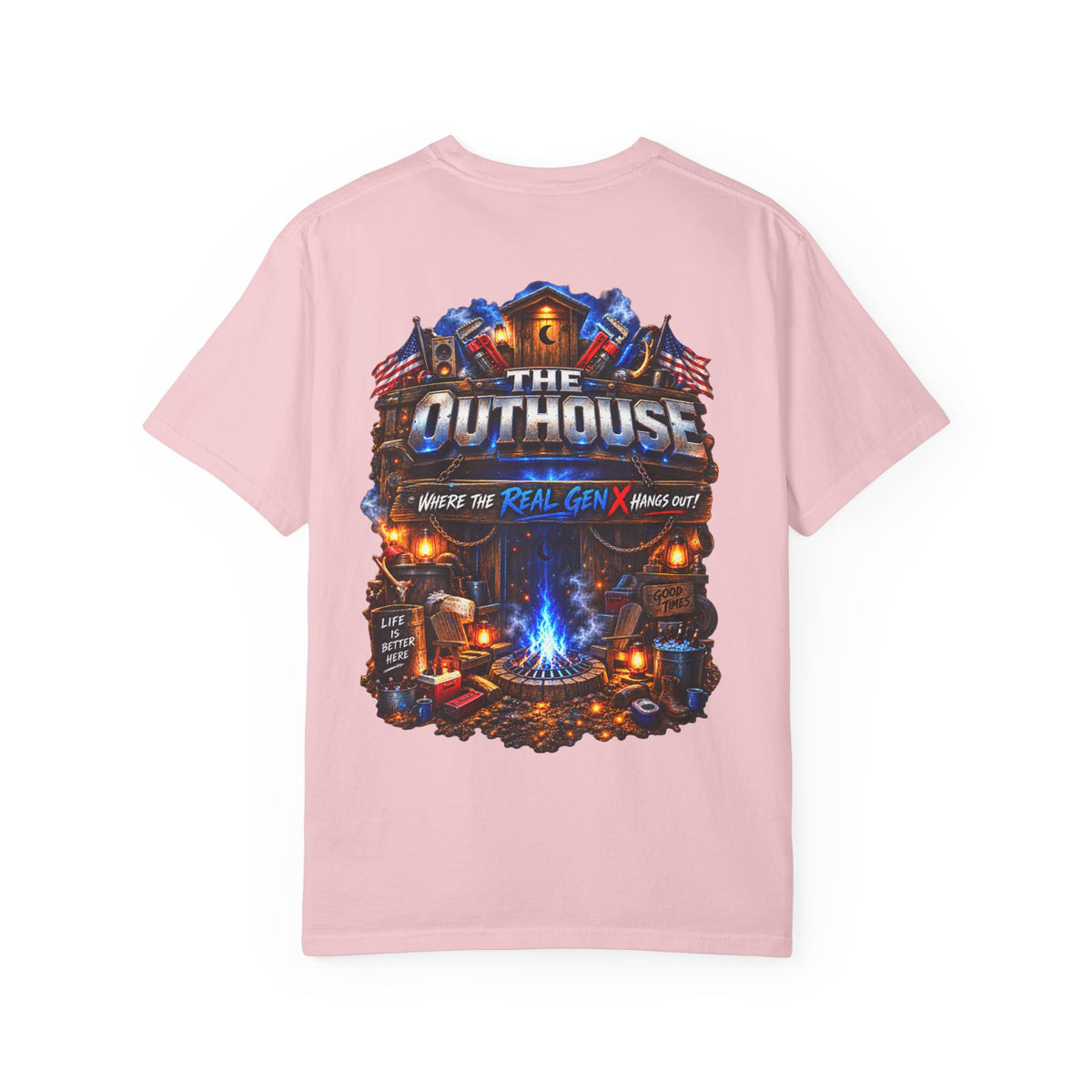 The Original OutHouse Gen X Tee — Plumbing God’s Pick
