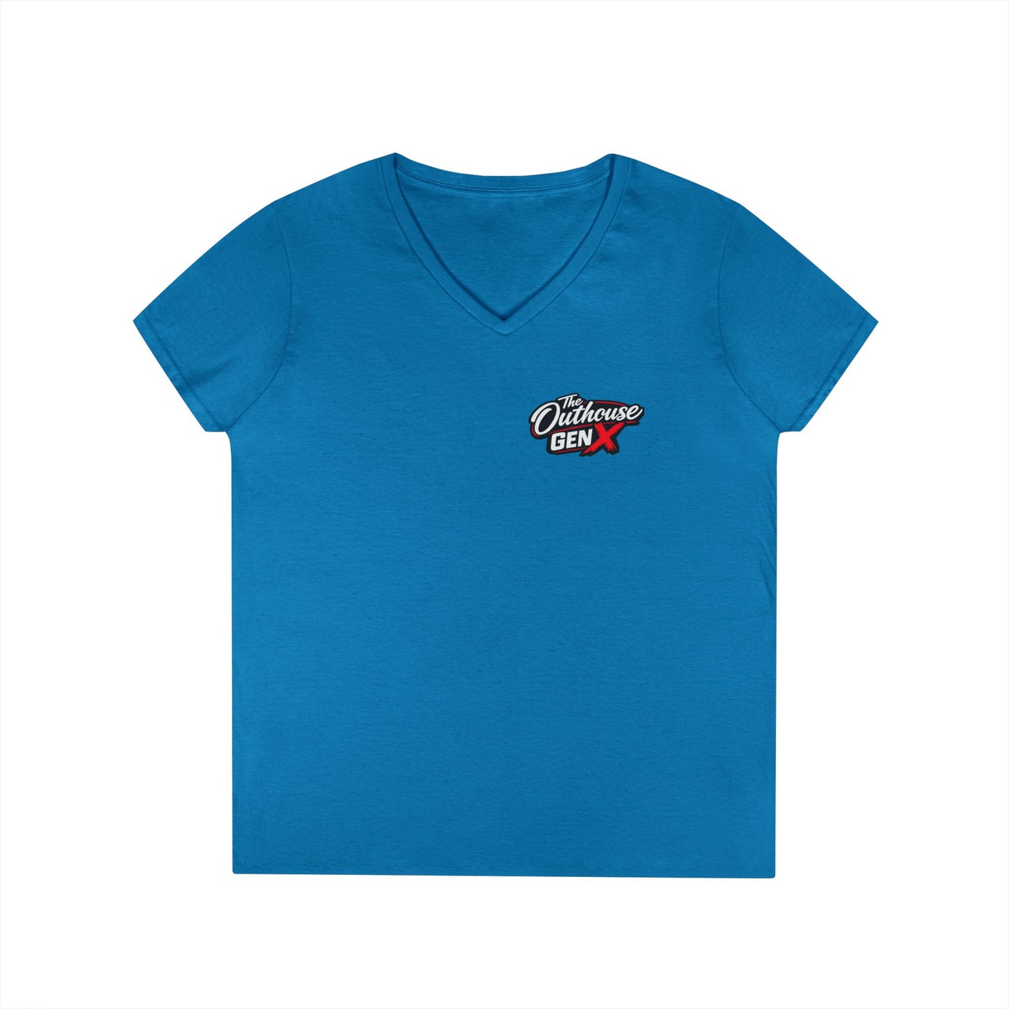 Gen X 'Raised on Hose Water' Ladies' V-Neck T-Shirt