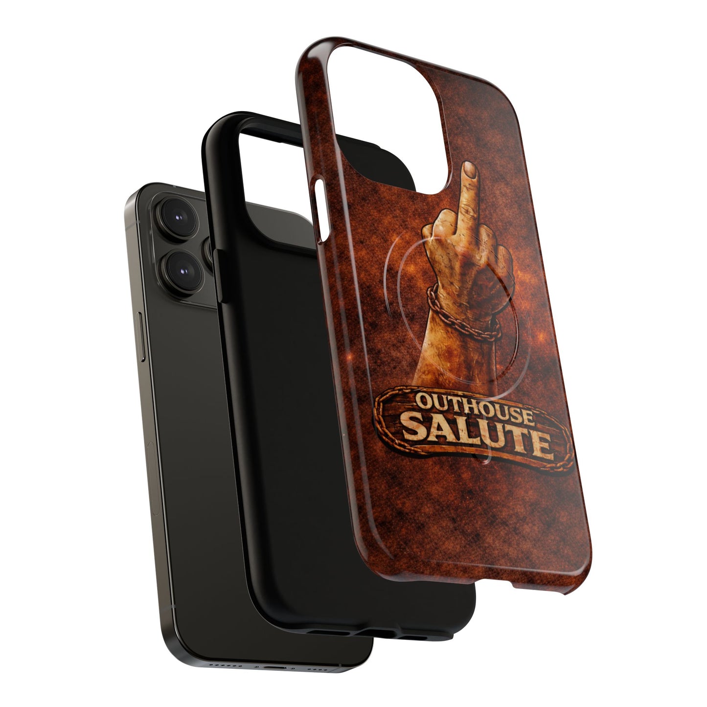 Outhouse Salute Matte Phone Case — Rugged, Weathered Protective Phone Case