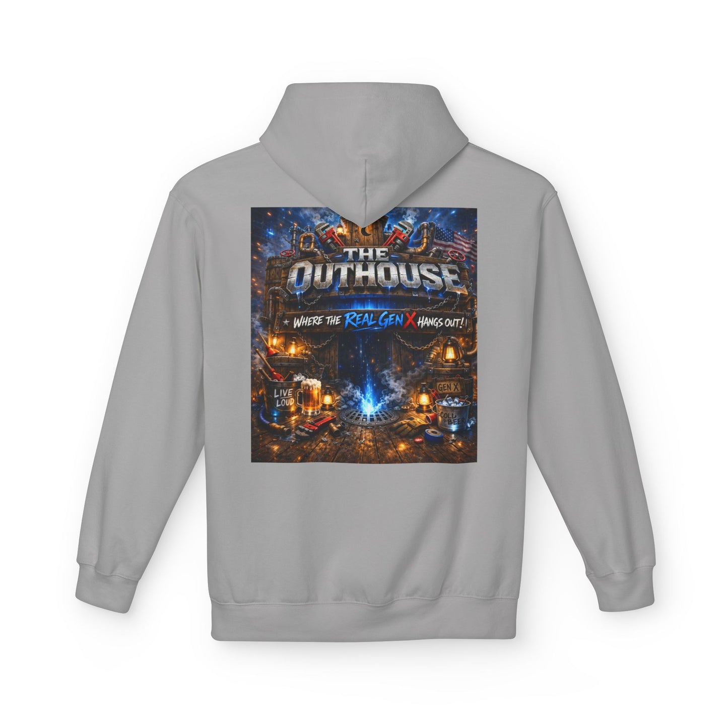 Hoodie — "The Outhouse" Fantasy Gaming Crew Pullover