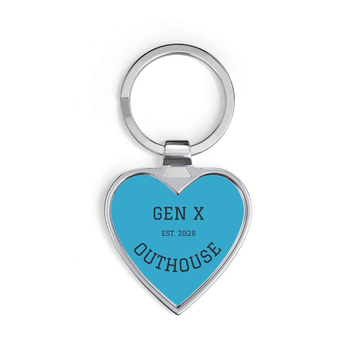 💥 OUTHOUSE GEN X HEART KEYCHAIN