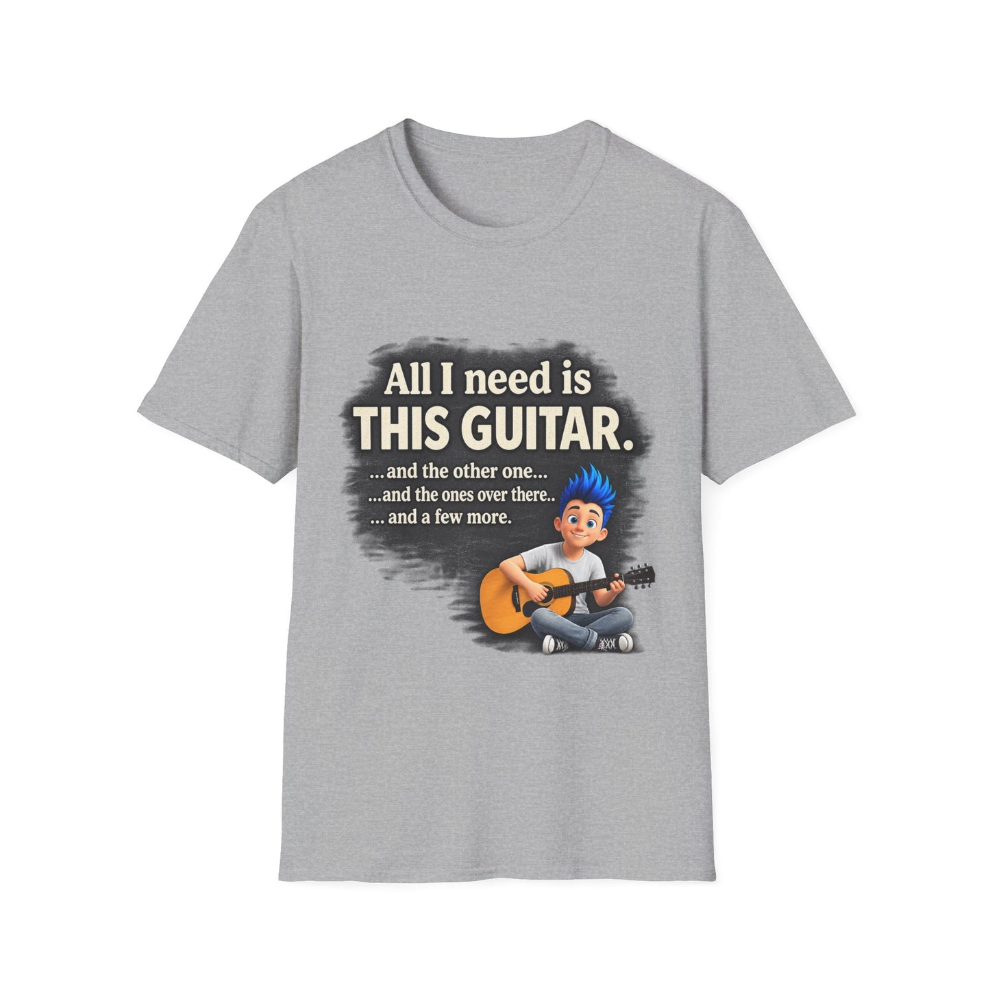 Guitar Lover T-Shirt — "All I Need Is This Guitar" Graphic Tee