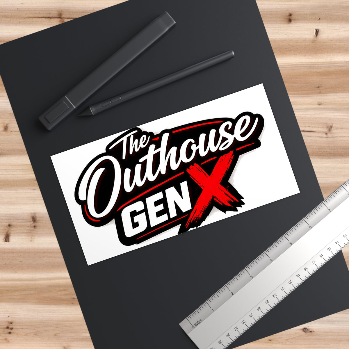 Bumper Sticker — “The Outhouse Gen X” Retro Car Decal