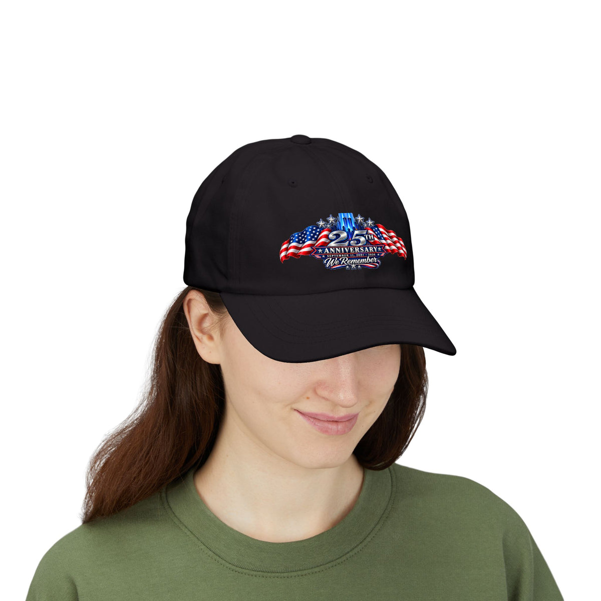 September 11 25th Anniversary Memorial Cap | We Remember 9/11 Hat | Patriotic 2001–2026 Adjustable Unisex Cap