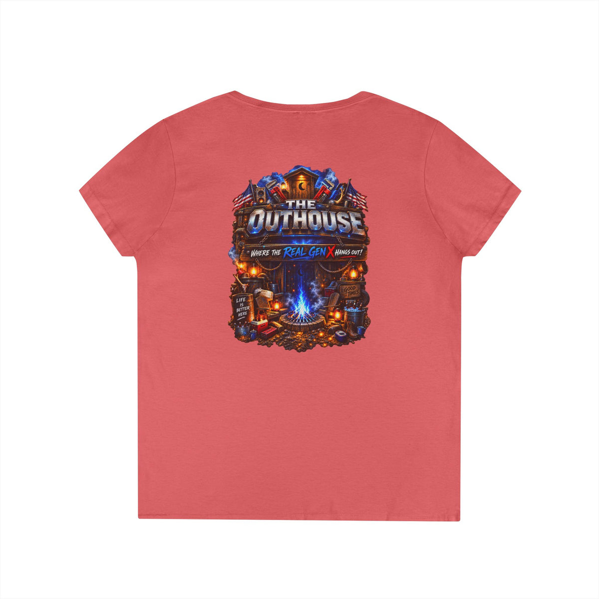 Ladies’ OutHouse Gen X V-Neck — Plumbing God’s Pick