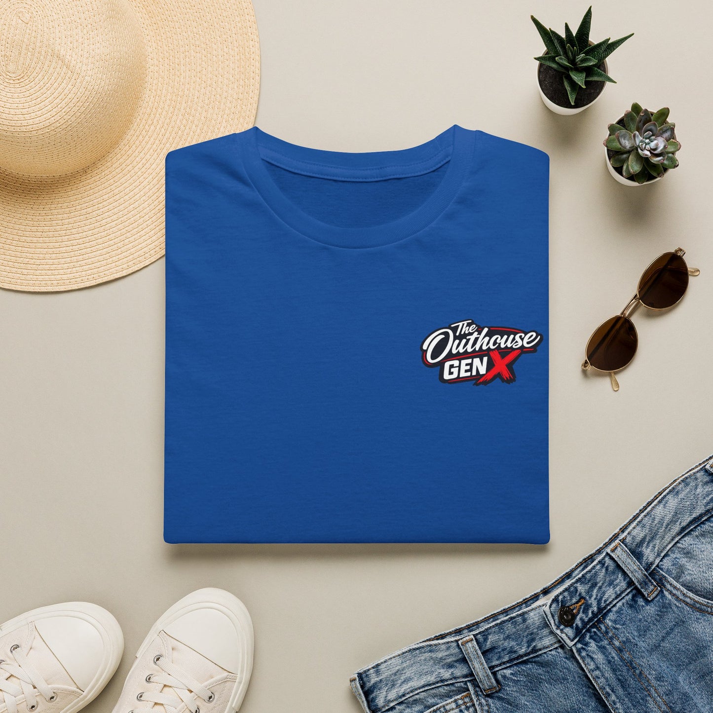 Gen X "Raised Outside" T-Shirt — Retro Outhouse Vintage Graphic Tee