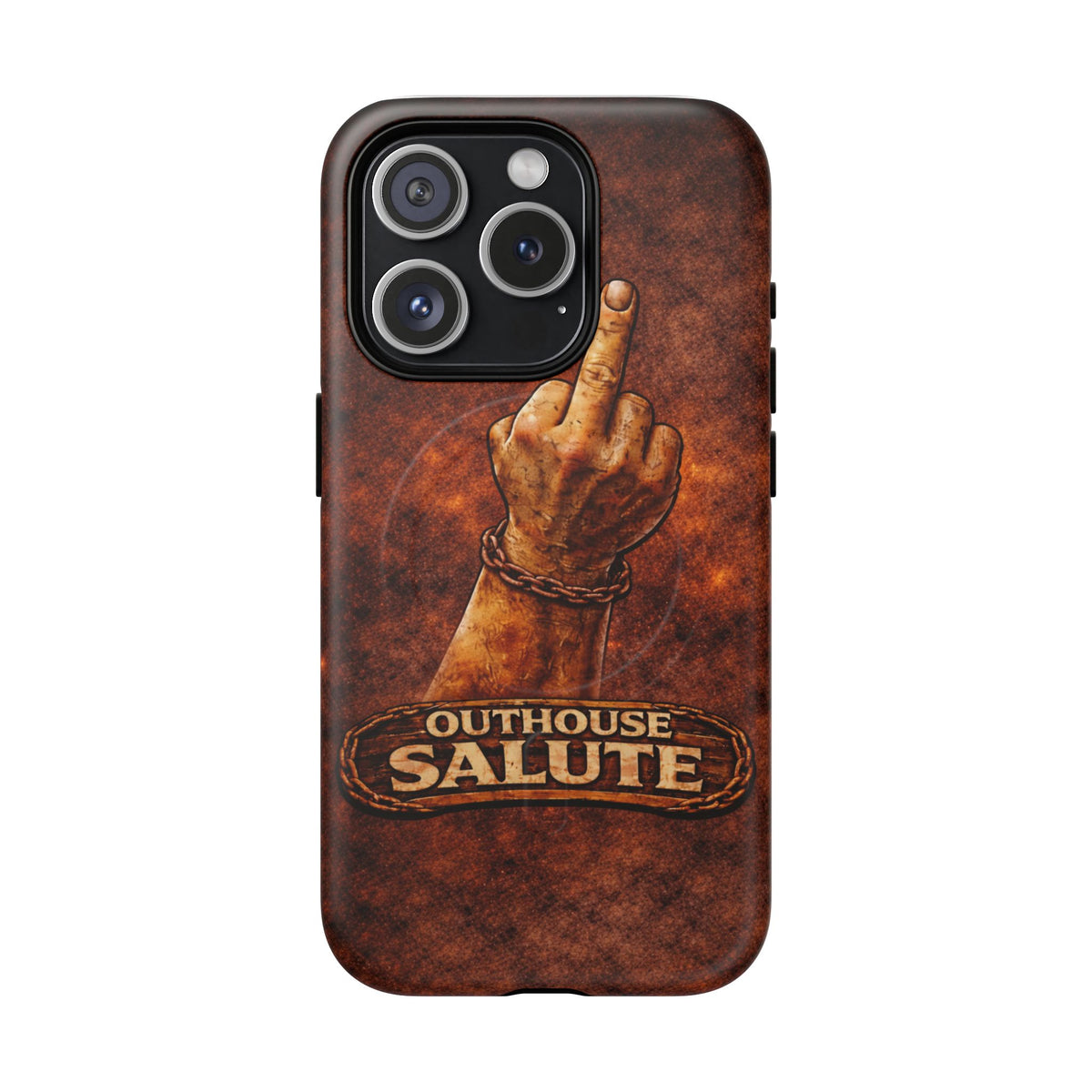 Outhouse Salute Matte Phone Case — Rugged, Weathered Protective Phone Case