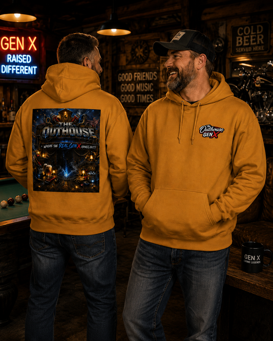 Hoodie — "The Outhouse" Fantasy Gaming Crew Pullover