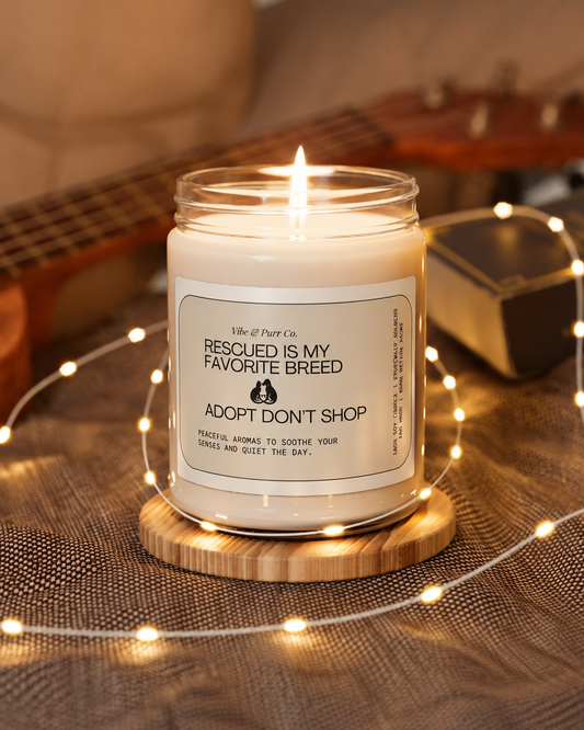 Adopt Don’t Shop Soy Candle — 9oz Scented Candle for Animal Rescue Support